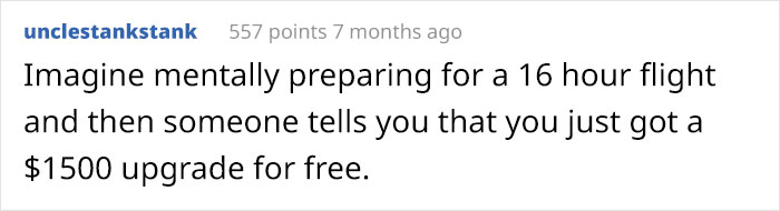 Person Can't Believe The Difference Between Economy And Business Class After Getting Randomly Upgraded To Business Class Person Can't Believe The Difference Between Economy And Business Class After Getting Randomly Upgraded To Business Class