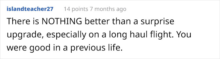 Person Can't Believe The Difference Between Economy And Business Class After Getting Randomly Upgraded To Business Class Person Can't Believe The Difference Between Economy And Business Class After Getting Randomly Upgraded To Business Class