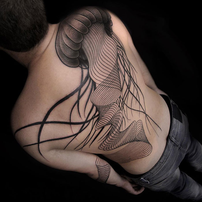 This Dot-Work Jelly Fish