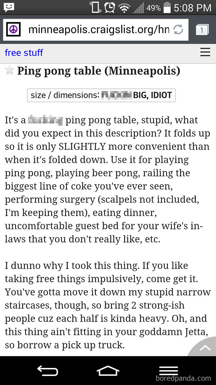 Best Craigslist Ad I've Seen