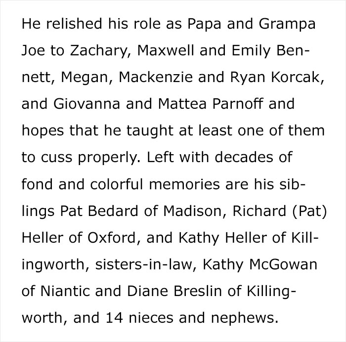 People Are Laughing At The Hilariously Savage Obituary Of An 82-Year-Old Prankster Written By His Family