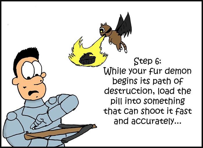 10-Step Guide Goes To Absurd Lengths Explaining How To Make A Cat Take A Pill, And It's Hilarious