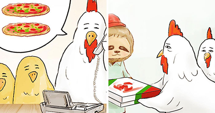 30 Problems Of A Sloth Hilariously Illustrated By Japanese Artist Keigo