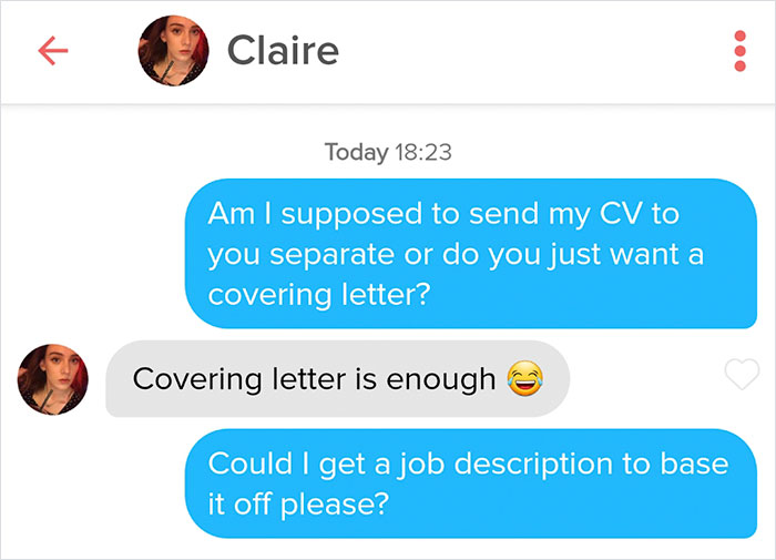 Guy Sends A 'Cover Letter' To His Tinder Match Who's A Business Teacher, Completely Nails It Guy Sends A 'Cover Letter' To His Tinder Match Who's A Business Teacher, Completely Nails It