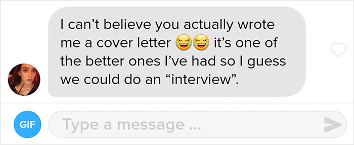 Guy Sends A 'Cover Letter' To His Tinder Match Who's A Business Teacher, Completely Nails It Guy Sends A 'Cover Letter' To His Tinder Match Who's A Business Teacher, Completely Nails It