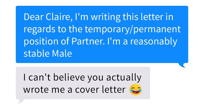 Guy Sends A ‘Cover Letter’ To His Tinder Match Who’s A Business Teacher, Completely Nails It