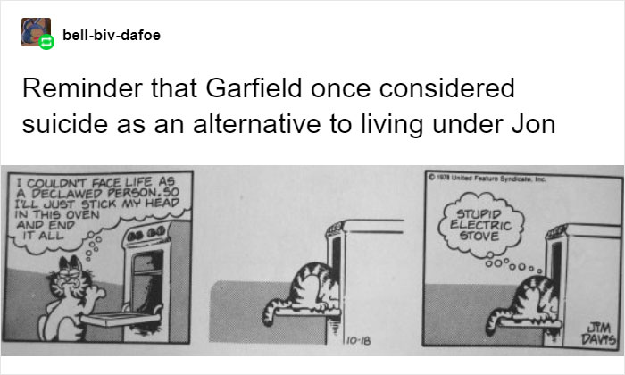 Someone Shows That Garfield Has A Dark Side By Pointing Out That Jon Possibly Killed Odie's Former Owner Someone Shows That Garfield Has A Dark Side By Pointing Out That Jon Possibly Killed Odie's Former Owner
