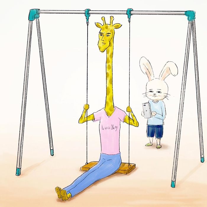Giraffe-Life-Problems-Illustrations-Keigo