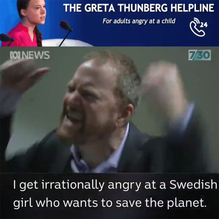 Satirical Hotline For People Angry At Children Exists And Greta Thunberg Herself Approves