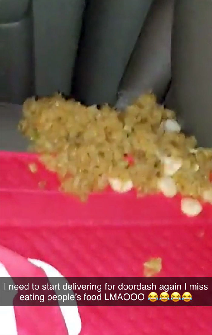 Pos Admits To Eating Peoples Doordash Deliverys