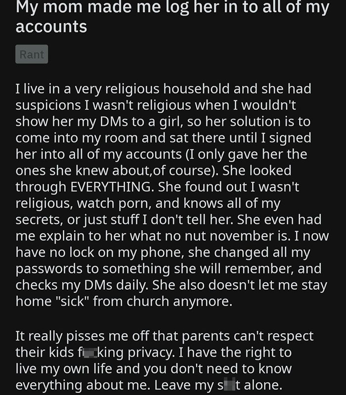 Mom Makes Son Show Her All Of His Social Media Accounts