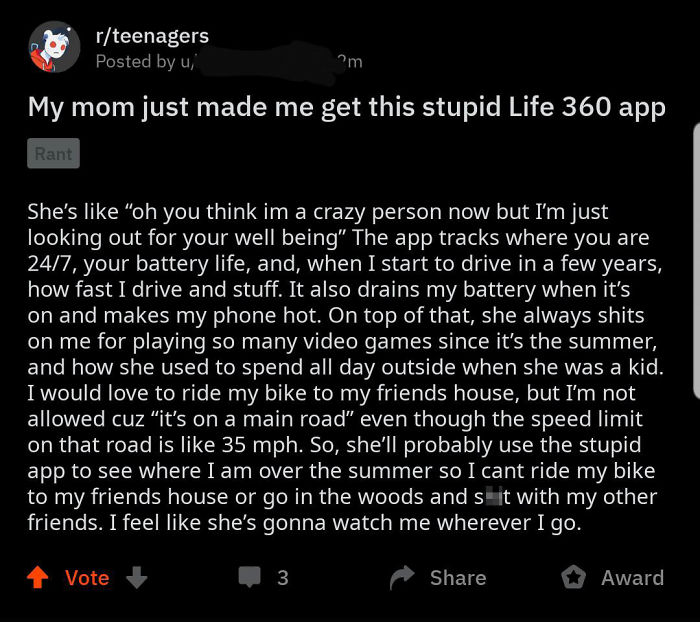 This User On R/Teenagers...