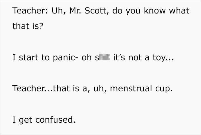 Dad Doesn't Know What A Menstrual Cup Is, Lets Son Take It To School For Show And Tell Dad Doesn't Know What A Menstrual Cup Is, Lets Son Take It To School For Show And Tell