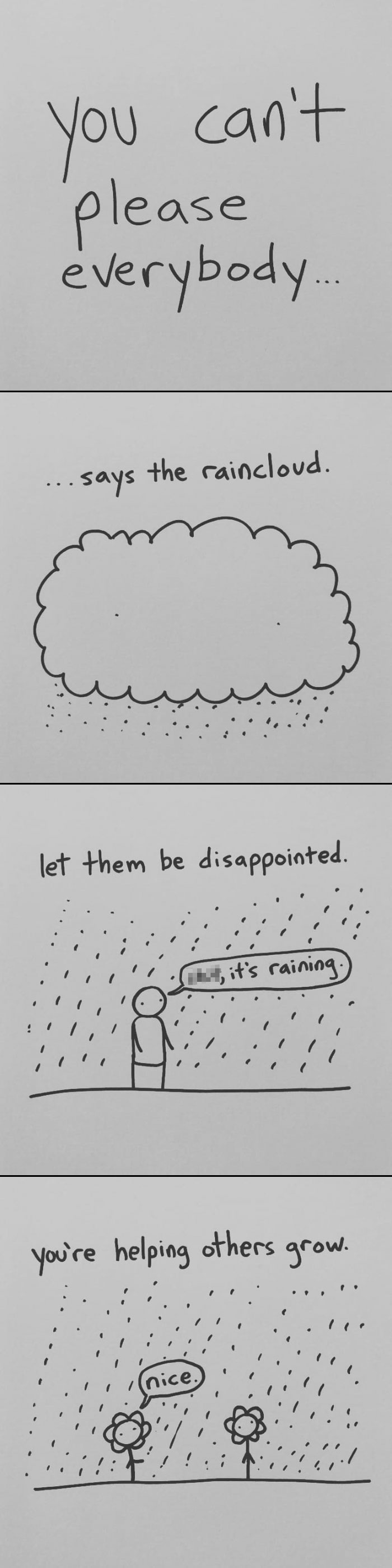 I Started Drawing Minimalist Comics About My Mental Health This Year And For Some Reason That Means Drawing Anxiety Kind Of Like It's A Hotdog