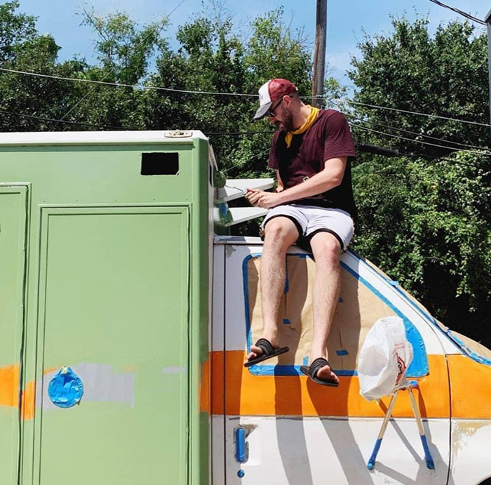 Man Converts An Old Ambulance Into His Dream Home