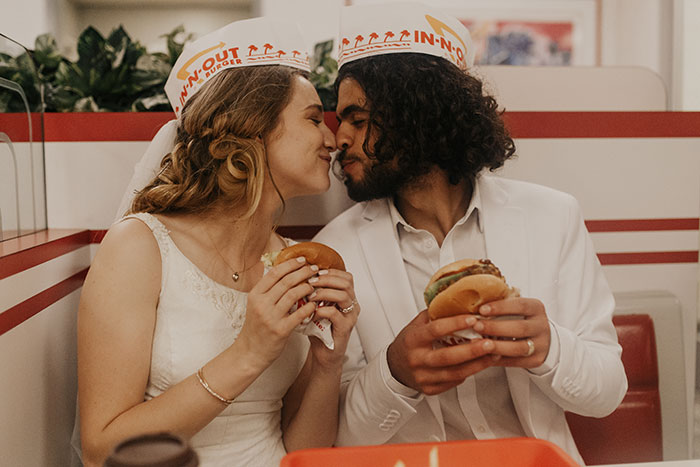 21 Wedding Photos That I Took At In-N-Out Burger Chain Restaurant