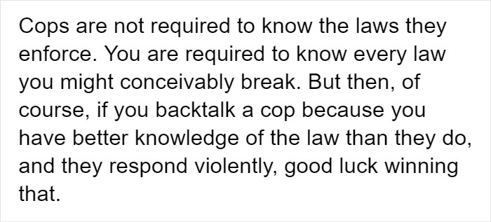 Person Puts Up A Sign About Police Officers’ Legal Knowledge And It Starts A Heated Discussion Person Puts Up A Sign About Police Officers’ Legal Knowledge And It Starts A Heated Discussion