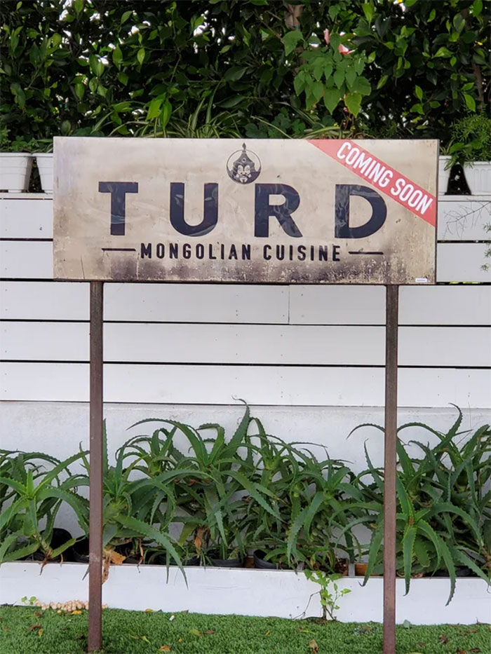 This Sign For A New Mongolian Restaurant