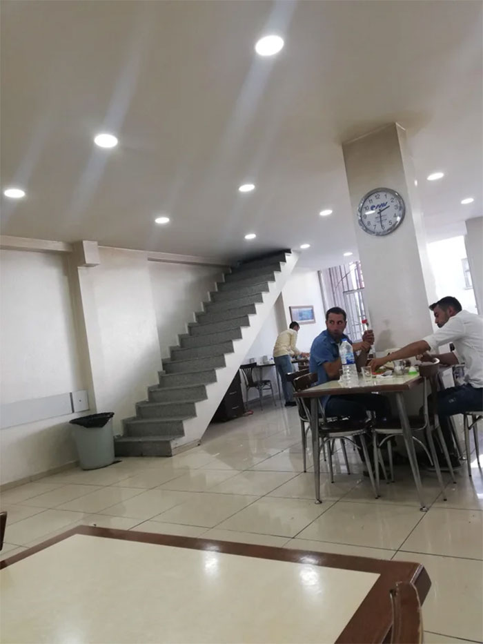 Stairs To The Ceiling In Restaurant In Turkey..