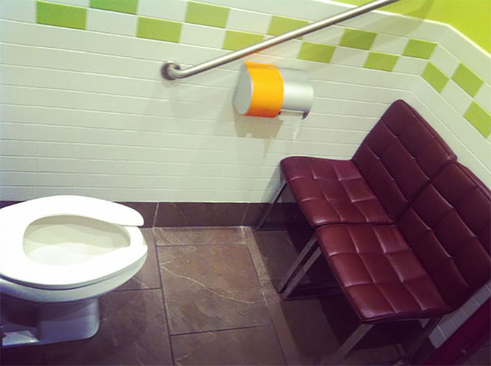 In Oakville At A Chinese Szechuan Restaurant. Both Fascinated And Confused By The Men's Washroom Setup