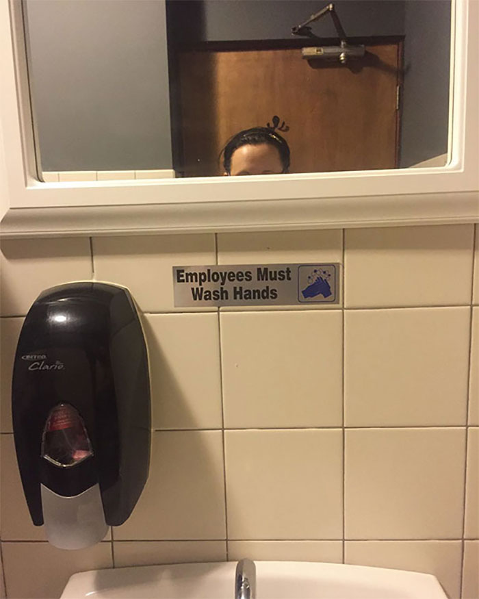 Clearly A Tall Man Designed This Bathroom