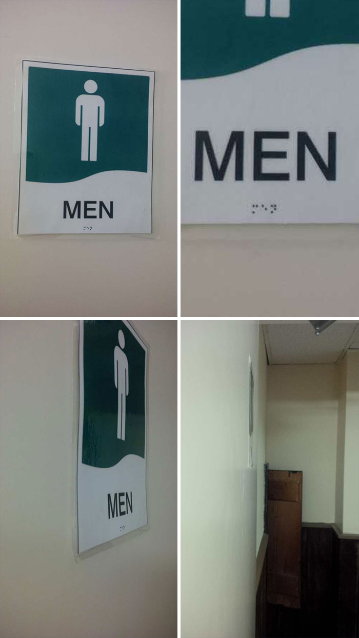 Braille Is A Language For The Blind, But It's Not Like They Have Working Eyes To Read It With... This Restaurant My Bil Went To Didn't Get It