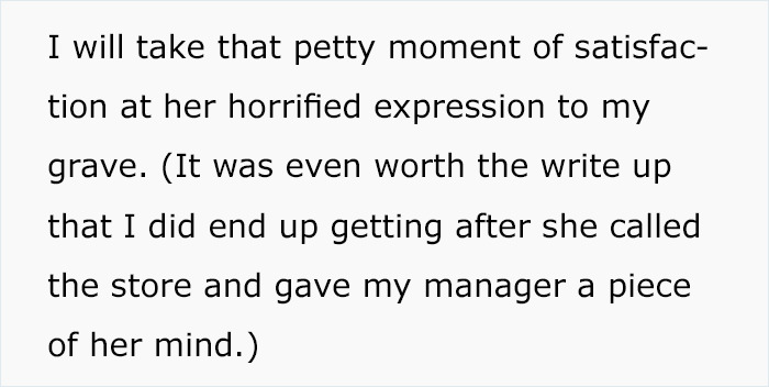 Entitled Customer Is Put In Place By A Cashier That Offered Her A Senior's Discount