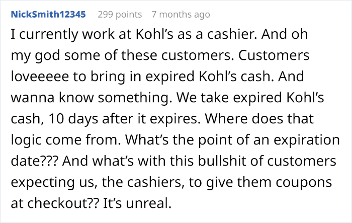 Entitled Customer Is Put In Place By A Cashier That Offered Her A Senior's Discount Entitled Customer Is Put In Place By A Cashier That Offered Her A Senior's Discount