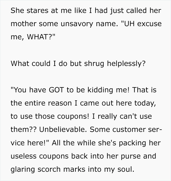Entitled Customer Is Put In Place By A Cashier That Offered Her A Senior's Discount Entitled Customer Is Put In Place By A Cashier That Offered Her A Senior's Discount