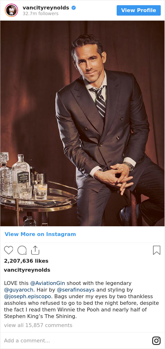 After Spending A Sleepless Night Because Of His Children, Ryan Reynolds Says What Every Parent Is Thinking