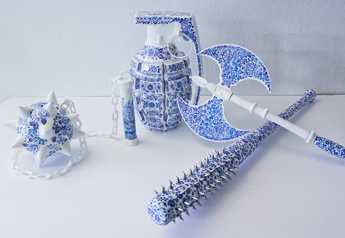 Artist Makes "Porcelain" Weapons To Explore What It Means To Be A Woman Artist Makes "Porcelain" Weapons To Explore What It Means To Be A Woman
