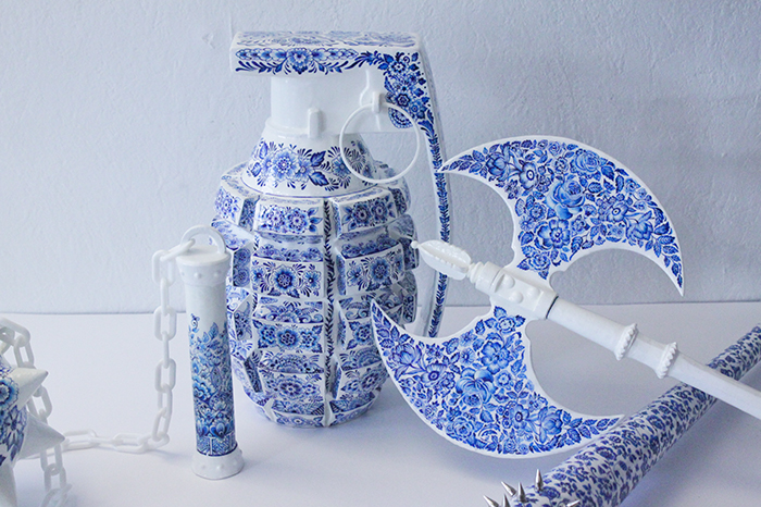 Artist Makes "Porcelain" Weapons To Explore What It Means To Be A Woman