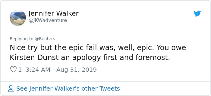 People Create 14 Memes Celebrating Female Actresses In Response To 'Sexist' Tweet About Kirsten Dunst People Create 14 Memes Celebrating Female Actresses In Response To 'Sexist' Tweet About Kirsten Dunst