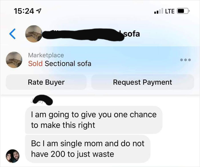 "Single Mom" Tries To Scam Person She Bought A Couch From With Fake Bed Bug Pics, Gets Owned