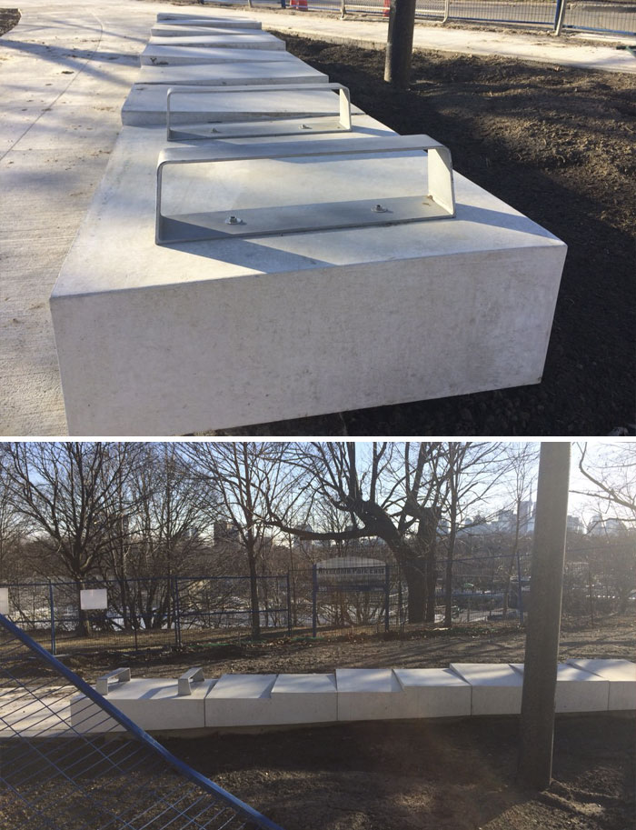 Newly Built “Benches” Spotted In Riverdale Park East