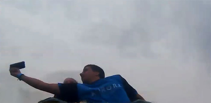 Someone Drops Their iPhone While Going 83 Miles Per Hour On A Roller Coaster And This Guy Catches It