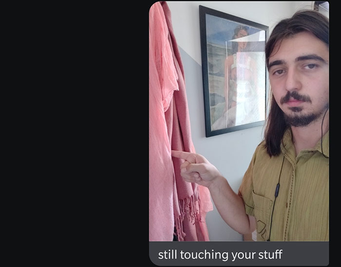 "Friend Asked Me To Catsit. She's A Bit Of A Germophobe So This Was The Natural Thing To Do"