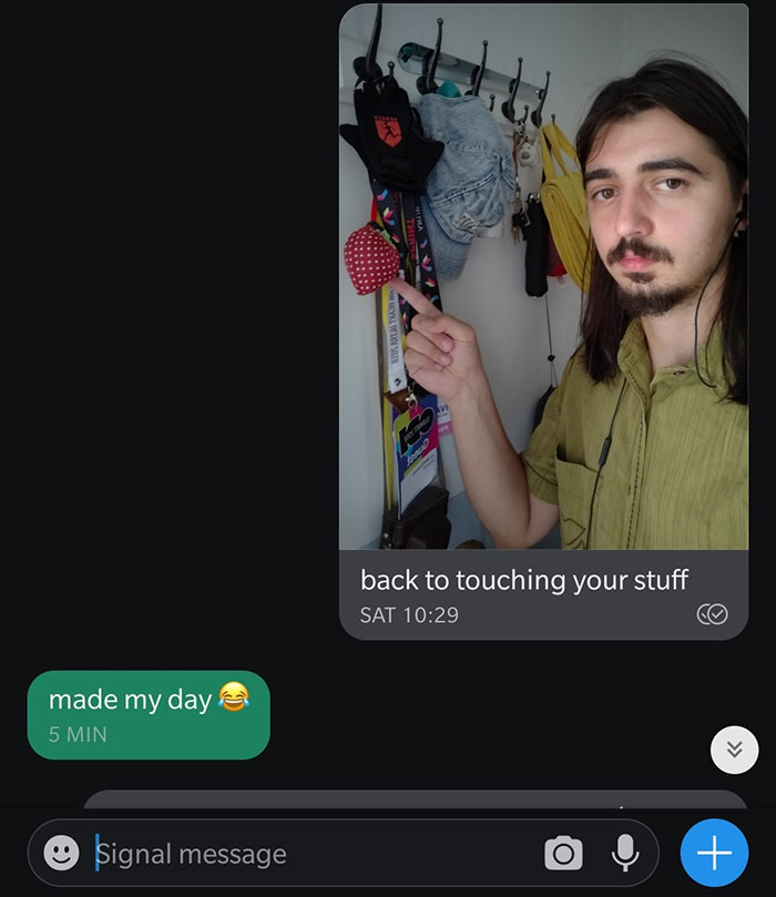 "Friend Asked Me To Catsit. She's A Bit Of A Germophobe So This Was The Natural Thing To Do"