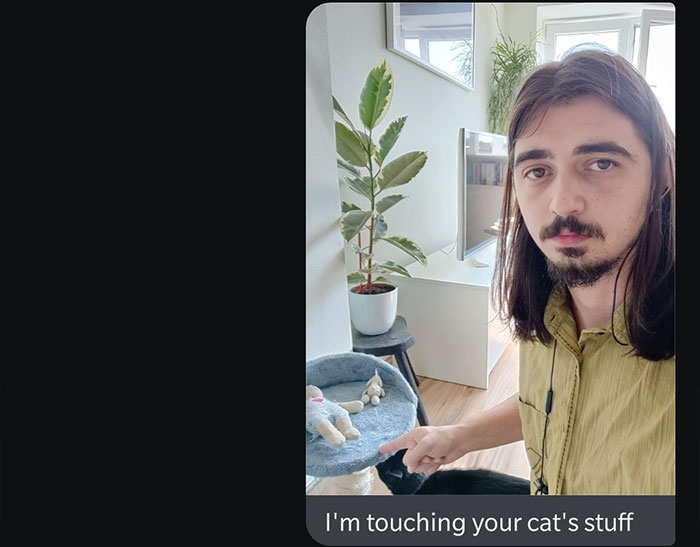 "Friend Asked Me To Catsit. She's A Bit Of A Germophobe So This Was The Natural Thing To Do"