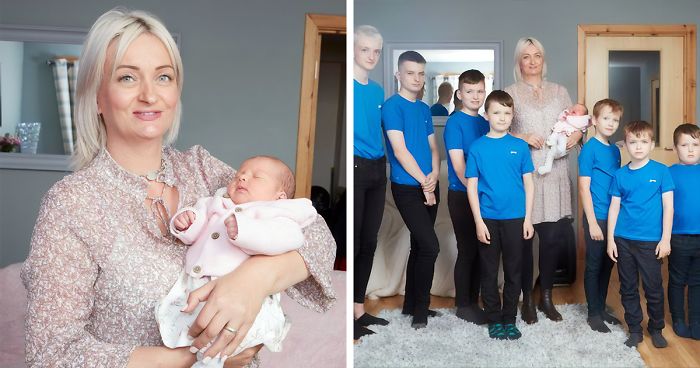 After 10 Boys, This British Mother Finally Gave Birth To A GirlAfter 10 Boys, This British Mother Finally Gave Birth To A Girl