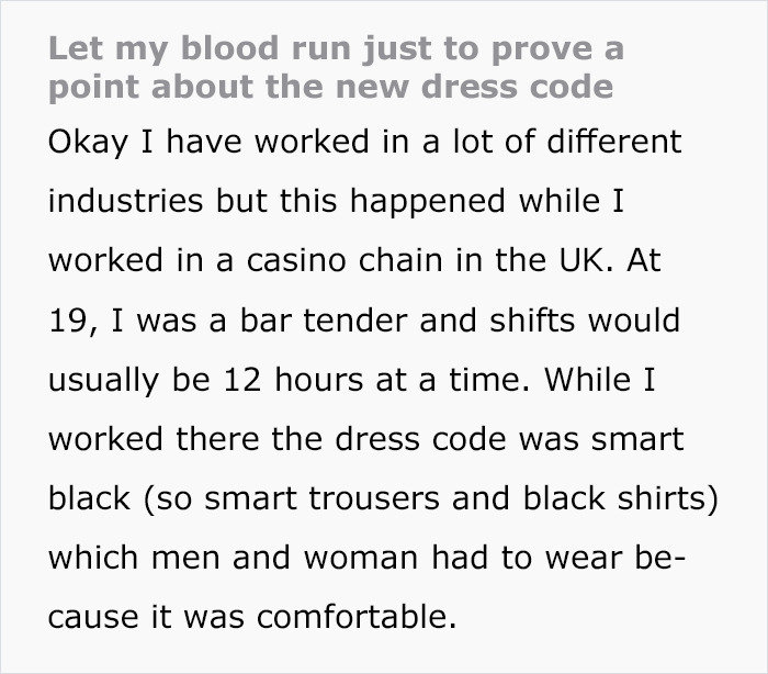 Woman Lets Her Blood Run In Front Of Managers To Prove New Dress Code With High Heels Is No Good Woman Lets Her Blood Run In Front Of Managers To Prove New Dress Code With High Heels Is No Good