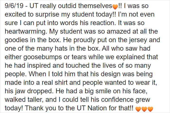 Kid Gets Bullied For His Homemade T-Shirt Design, The University Of Tennessee Responds By Turning It Into Their Official Merch Kid Gets Bullied For His Homemade T-Shirt Design, The University Of Tennessee Responds By Turning It Into Their Official Merch