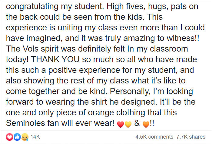 Kid Gets Bullied For His Homemade T-Shirt Design, The University Of Tennessee Responds By Turning It Into Their Official Merch Kid Gets Bullied For His Homemade T-Shirt Design, The University Of Tennessee Responds By Turning It Into Their Official Merch