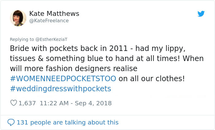 13 Times Brides Couldn't Hold Back Their Happiness Because They Wore Dresses With Pockets