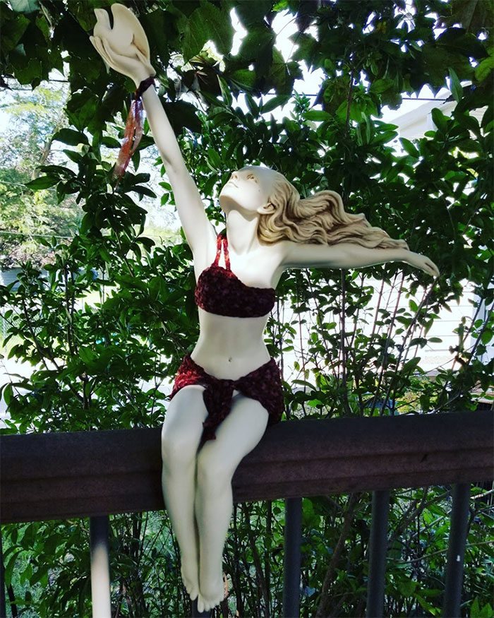 Found This Graceful Lady In A Thrift Store A Few Years Ago. My Mother Thought She Was A Bit Too Risque, So I Made Her Clothes