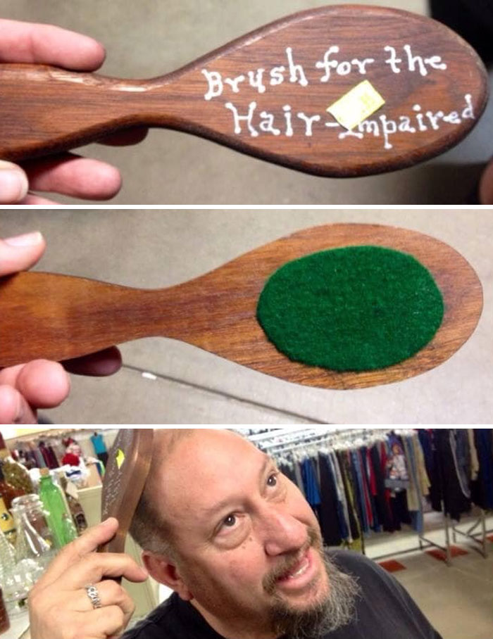 Hair Brush For Bald Heads Found This At A Thrift Store In Loveland, CO