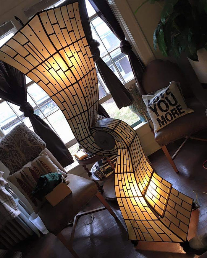 $20 Clock Lamp I Found At A Local Thrift