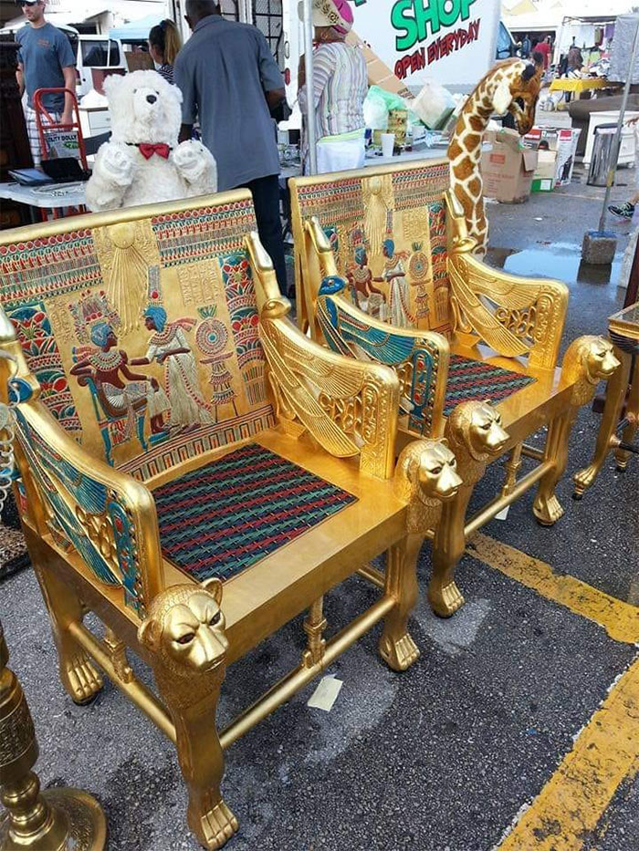 King Tut Thrones... No I Didn't Bring It Home