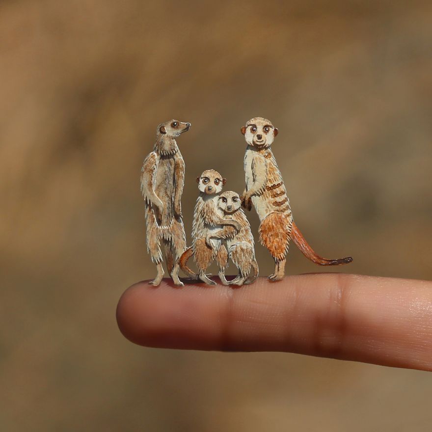 We’ve Been Creating Miniature Paper Birds And Animals Every Day Since 1st January 2018