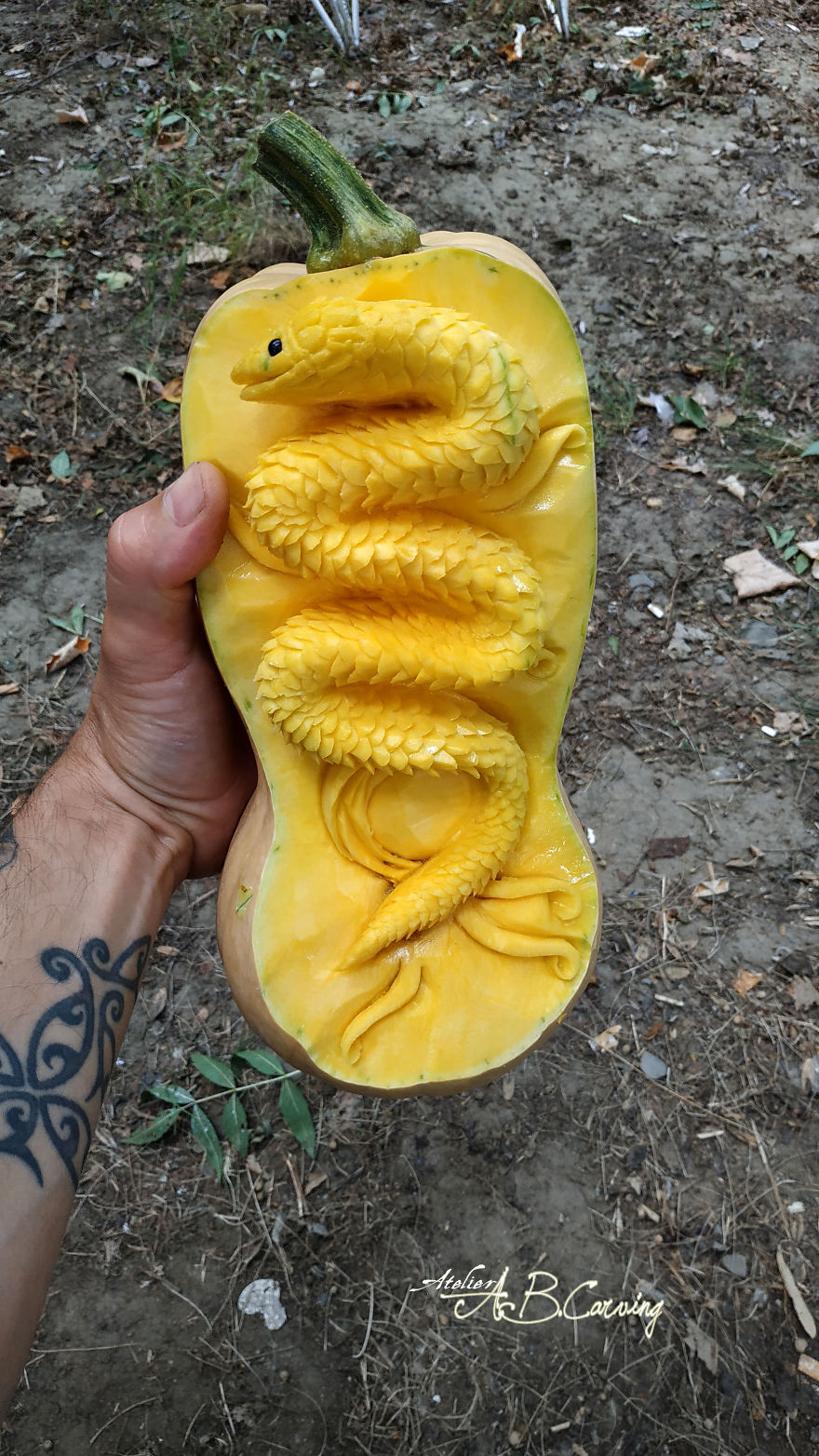 23 Carved Pumpkins Into Exquisite Sculptures That Are Not Halloween-Themed